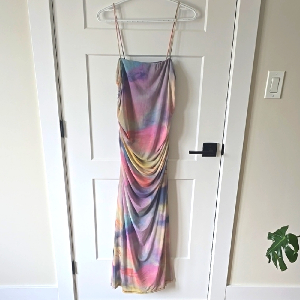 Bodycon Maxi Dress with Spaghetti Strap